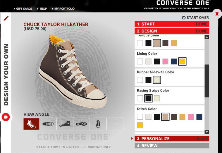 cost of converse in usa